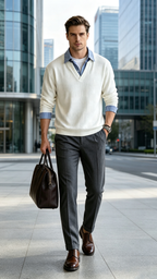 Men's Casual Mock Two-Piece Sweatshirt