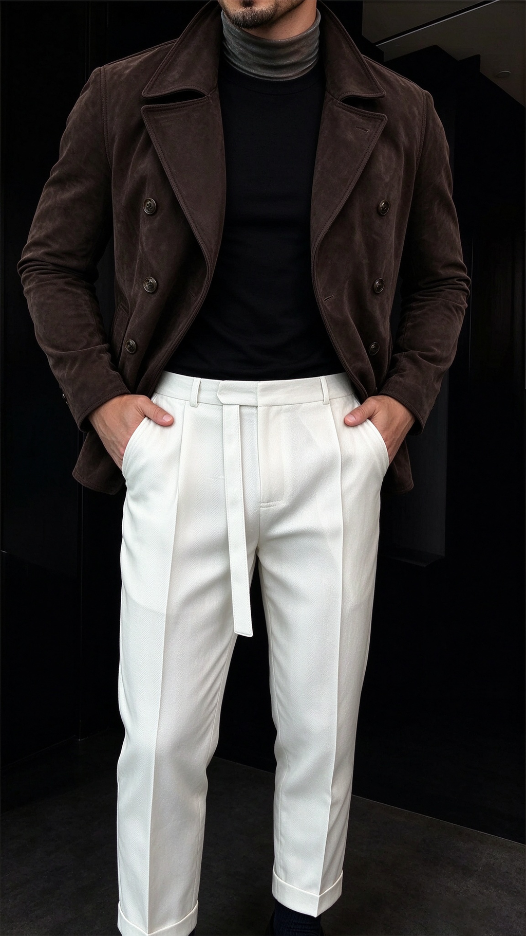 Men's Vintage Double-Breasted Jacket