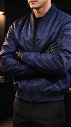 Men's Stand-Collar Bomber Jacket