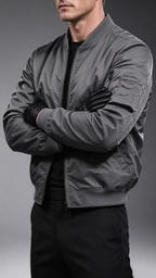 Men's Stand-Collar Bomber Jacket