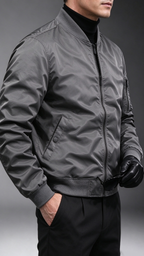 Men's Stand-Collar Bomber Jacket