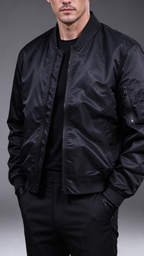 Men's Stand-Collar Bomber Jacket