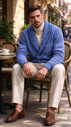 Men's Retro Knit Cardigan