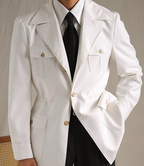 Lapel Lightweight Safari Cargo Jacket Casual Blazer
