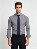 Men's Premium Smart-Casual Plaid Button-Down Shirt