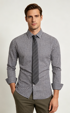 Men's Premium Smart-Casual Plaid Button-Down Shirt