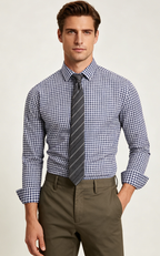 Men's Premium Smart-Casual Plaid Button-Down Shirt