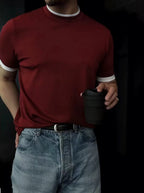 Men's Comfortable Faux Twinset Short-Sleeve T-Shirt