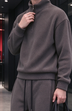 Men's Comfortable Houndstooth Tracksuit