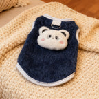 Soft Plush Pet Vest for Dogs & Cats – Breathable Derong Cotton Anti-Shedding Outfit