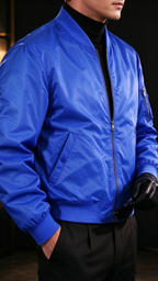 Men's Stand-Collar Bomber Jacket