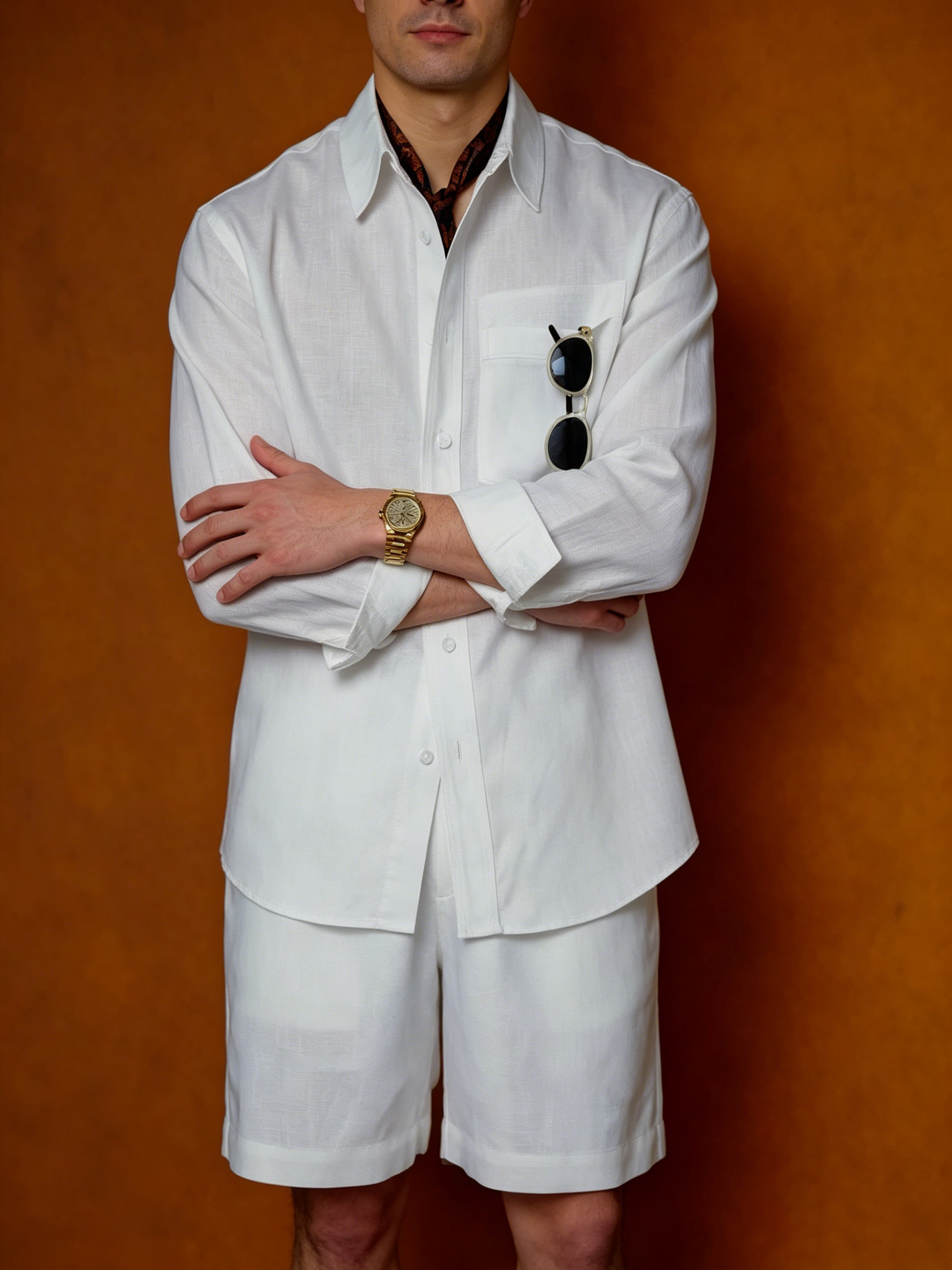 Men's Commuter Breathable Comfortable Shirt + Shorts Set