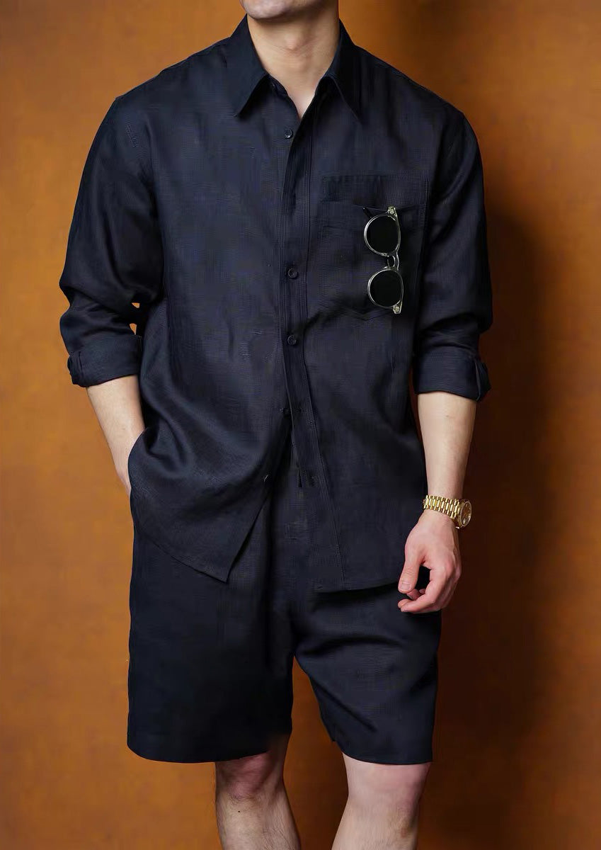 Men's Commuter Breathable Comfortable Shirt + Shorts Set