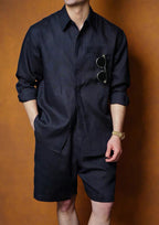 Men's Commuter Breathable Comfortable Shirt + Shorts Set