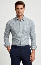Men's Premium Smart-Casual Plaid Button-Down Shirt
