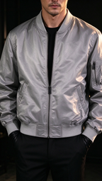 Men's Stand-Collar Bomber Jacket