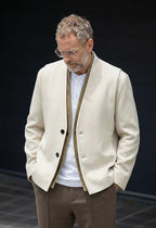 Minimalist Layered Breathable Suit Jacket