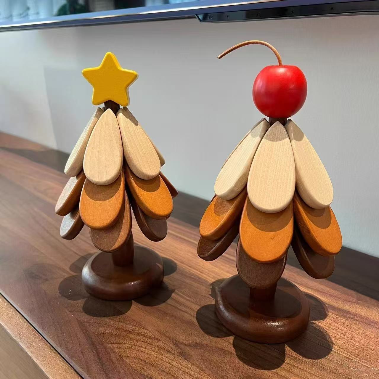 Christmas Tree Wooden Heat Insulation Trivet