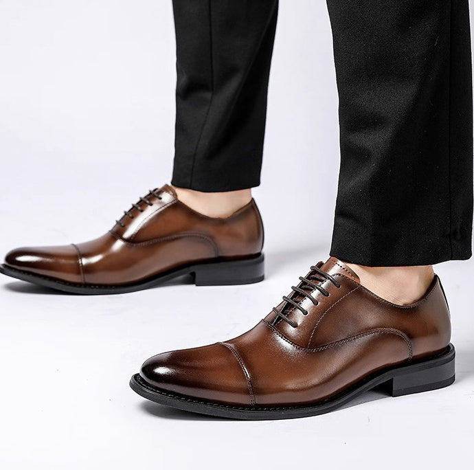 Oxford Lace-Up Leather Shoes