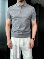 Men's High-Quality Breathable Little Bee Embroidered Polo Shirt