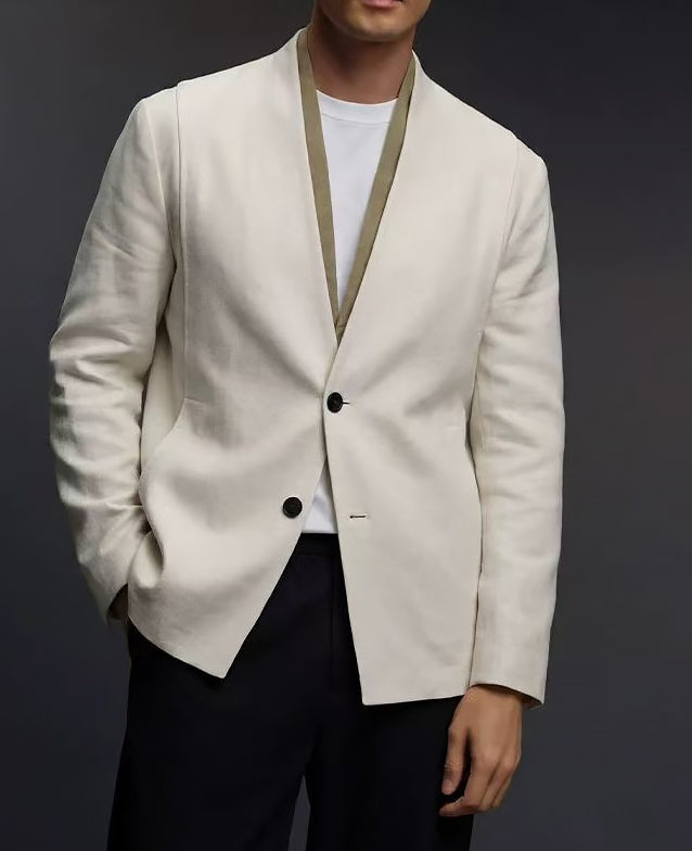 Minimalist Layered Breathable Suit Jacket