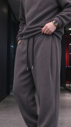 Men's Comfortable Houndstooth Tracksuit