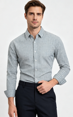 Men's Premium Smart-Casual Plaid Button-Down Shirt