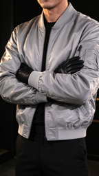 Men's Stand-Collar Bomber Jacket