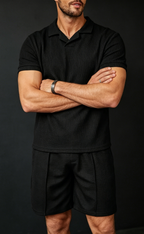 Men's Premium Breathable Polo & Shorts Matching Set
