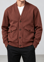 Men's Vintage Heavyweight Knit Cardigan Jacket