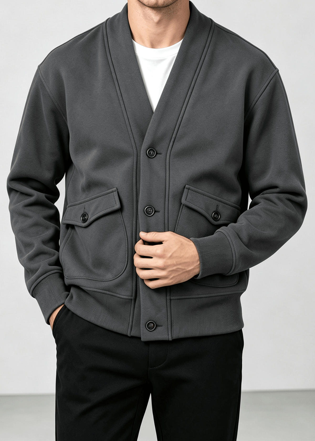 Men's Vintage Heavyweight Knit Cardigan Jacket