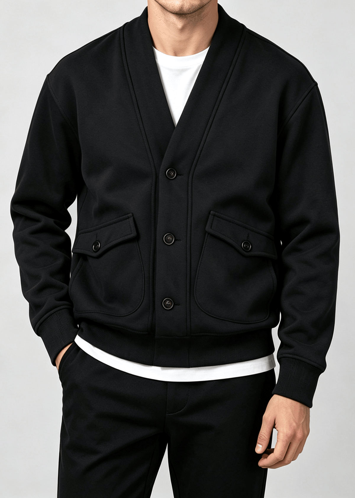 Men's Vintage Heavyweight Knit Cardigan Jacket