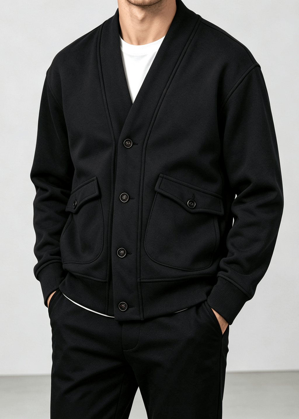 Men's Vintage Heavyweight Knit Cardigan Jacket