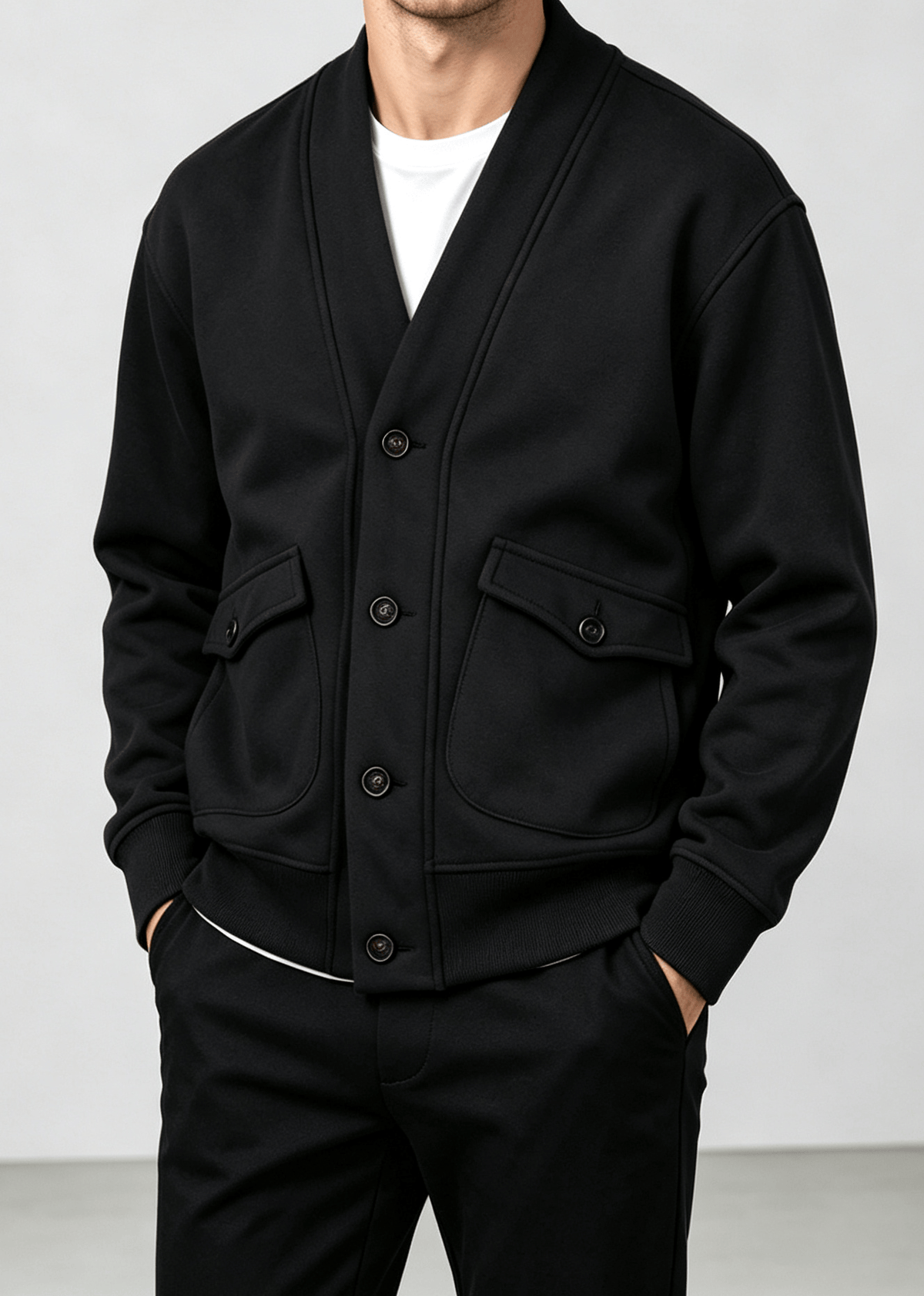 Men's Vintage Heavyweight Knit Cardigan Jacket