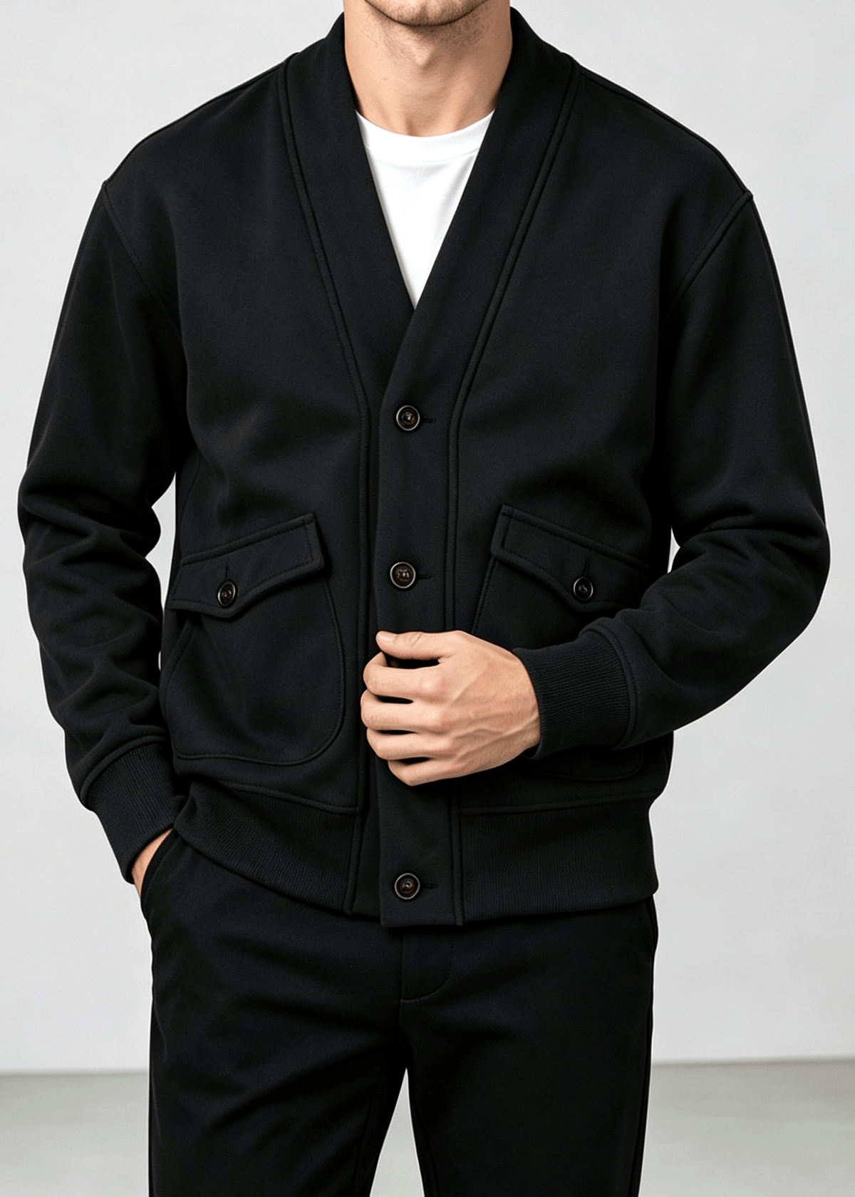 Men's Vintage Heavyweight Knit Cardigan Jacket