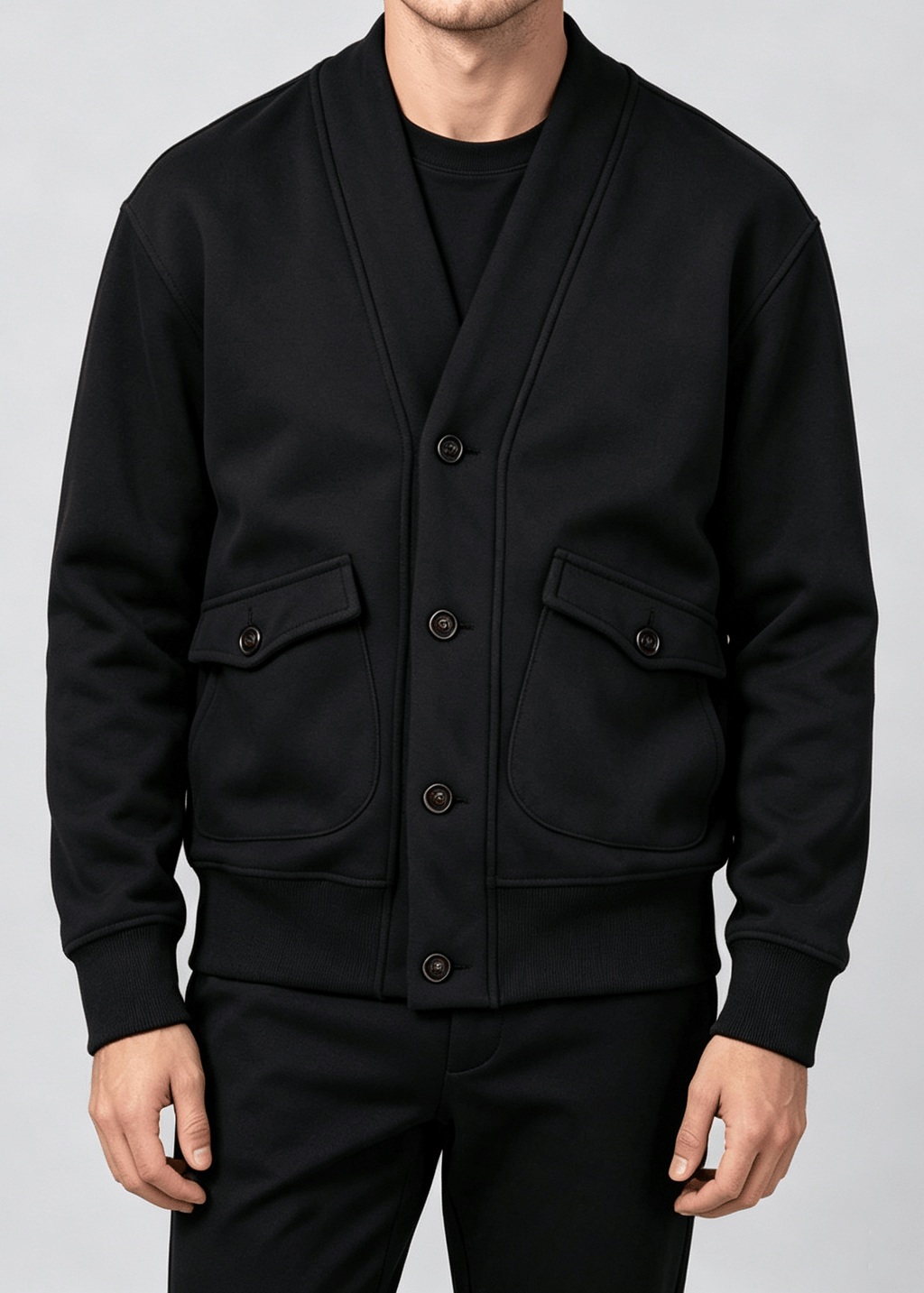 Men's Vintage Heavyweight Knit Cardigan Jacket