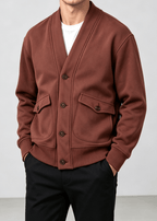 Men's Vintage Heavyweight Knit Cardigan Jacket