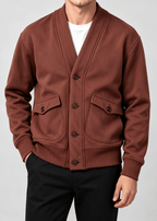 Men's Vintage Heavyweight Knit Cardigan Jacket