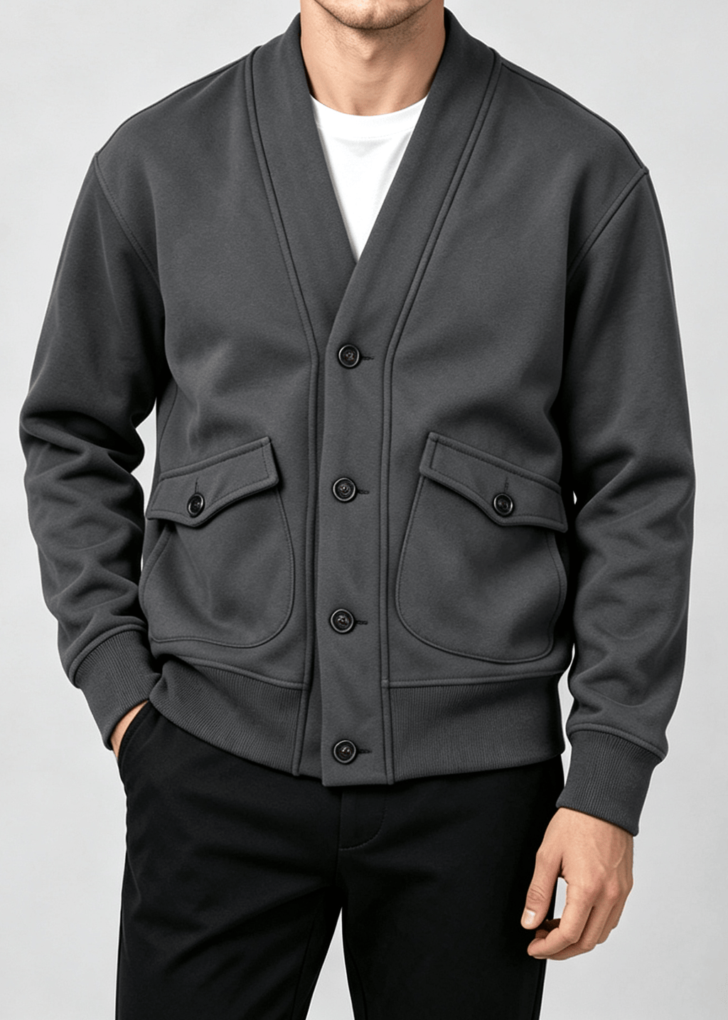 Men's Vintage Heavyweight Knit Cardigan Jacket