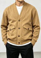 Men's Vintage Heavyweight Knit Cardigan Jacket
