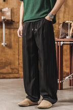 Men's Old Money Lyocell Tencel Straight-Leg Casual Trousers