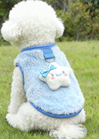Soft Plush Pet Vest for Dogs & Cats – Breathable Derong Cotton Anti-Shedding Outfit