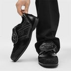 Flap Design Casual Leather Shoes
