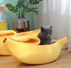 Banana-Shaped Pet Bed