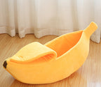 Banana-Shaped Pet Bed