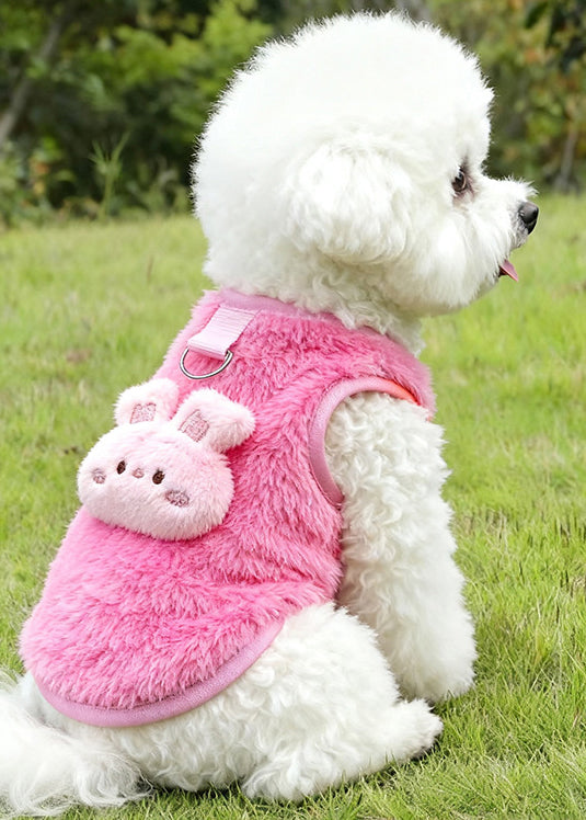 Soft Plush Pet Vest for Dogs & Cats – Breathable Derong Cotton Anti-Shedding Outfit