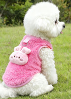 Soft Plush Pet Vest for Dogs & Cats – Breathable Derong Cotton Anti-Shedding Outfit