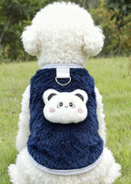 Soft Plush Pet Vest for Dogs & Cats – Breathable Derong Cotton Anti-Shedding Outfit