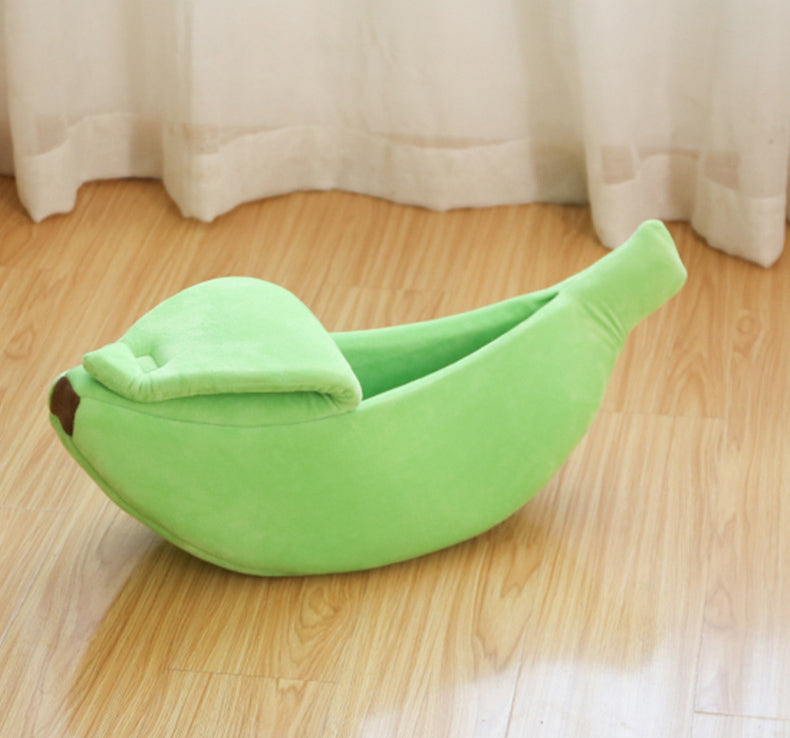 Banana-Shaped Pet Bed