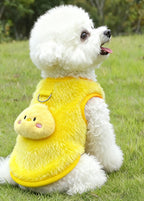 Soft Plush Pet Vest for Dogs & Cats – Breathable Derong Cotton Anti-Shedding Outfit